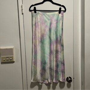 Pastel Tie Dye Slip Skirt